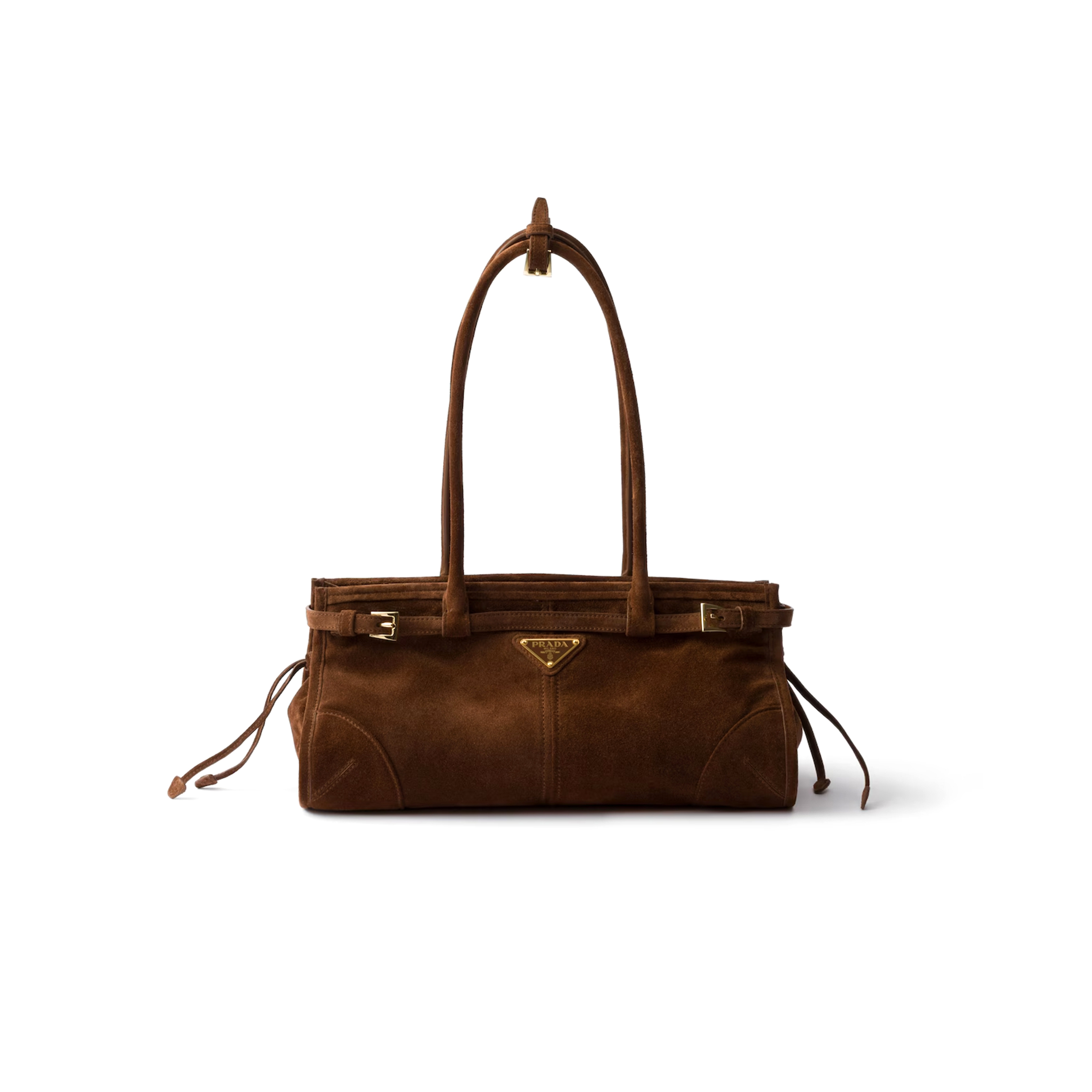 PRADA BONNIE MEDIUM SUEDE HANDBAG 1BA426 (32*15.5*12cm) PRADA BONNIE MEDIUM SUEDE HANDBAG 1BA426 (32*15.5*12cm)